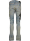 AMIRI Wes Lang Skinny-fit Distressed Embroidered Jeans In Grey
