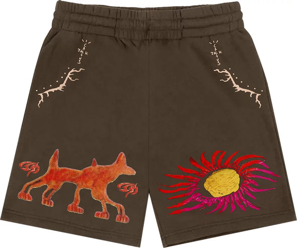 Cactus Jack by Travis Scott Sun Shorts 'Brown