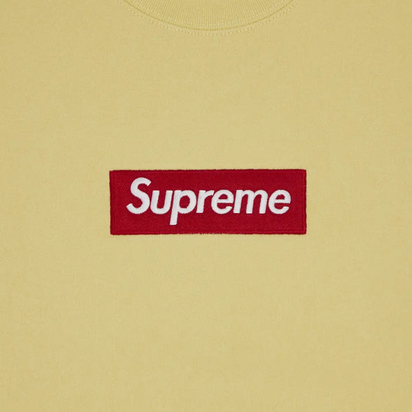 Supreme Box Logo Crewneck 'Pale Yellow'