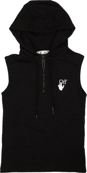 Off-White Marker Tank Hoodie 'Black'