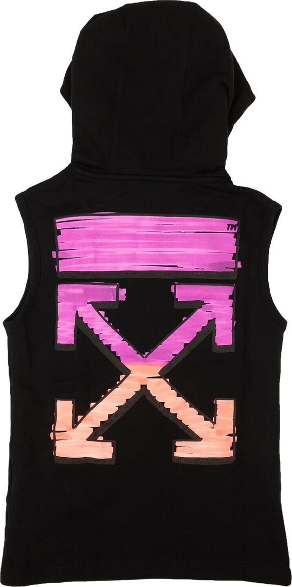 Off-White Marker Tank Hoodie 'Black'