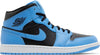 Air Jordan 1 Mid 'University Blue Black'