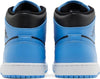 Air Jordan 1 Mid 'University Blue Black'