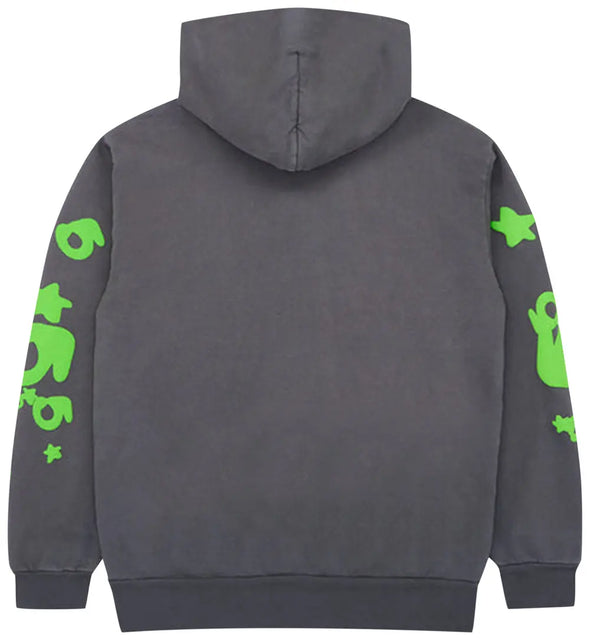 Sp5der Beluga Hoodie 'Slate Grey/Green'