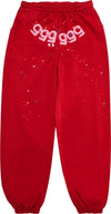 Sp5der Number 555 Sweatpants 'Red'