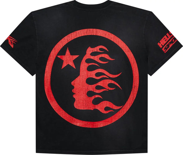 Hellstar Beat Us! T-Shirt 'Black/Red'