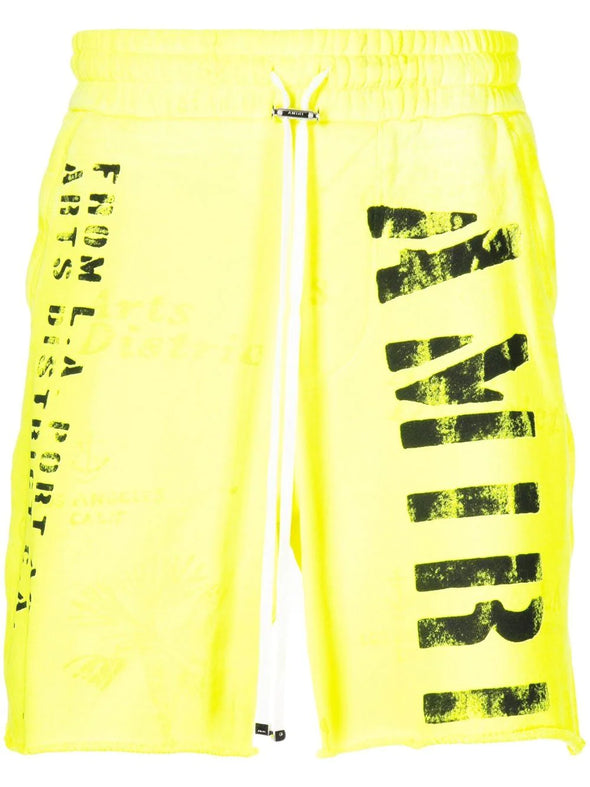 Amiri Yellow Shorts
