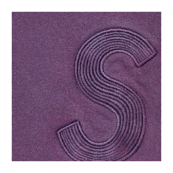 Supreme Overdyed S Logo Hooded Sweatshirt Purple