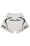 Hellstar WARM UP SHORTS 'White'