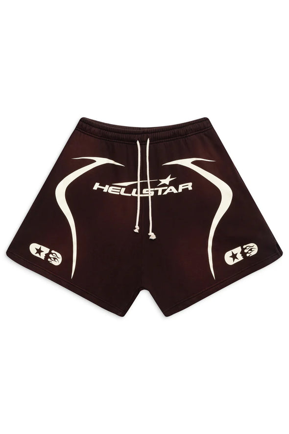 Hellstar WARM UP SHORTS 'Brown'