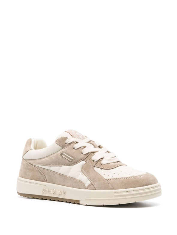 Palm Angels University White Camel Sneakers