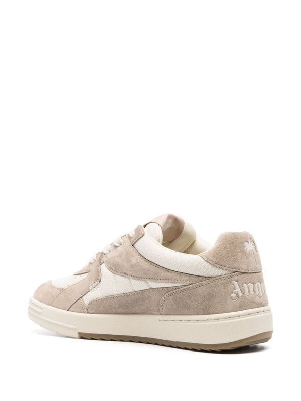Palm Angels University White Camel Sneakers