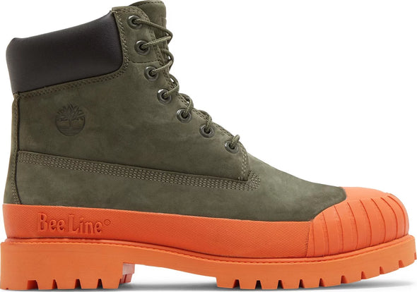 Bee Line x 6 Inch Premium Ruuber Toe Boot 'Dark Green Orange'