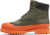 Bee Line x 6 Inch Premium Ruuber Toe Boot 'Dark Green Orange'