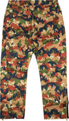 Just Don Camo Camp Side Stripe Track Pants 'Multi Green'