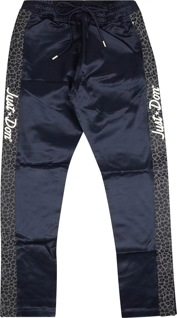 Just Don Jungle Satin Tearaway Pants 'Navy'