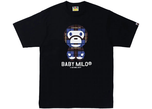 BAPE Bape Logo Check Baby Milo Tee
