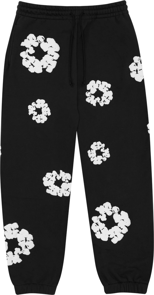 Denim Tears The Cotton Wreath Sweatpants Black