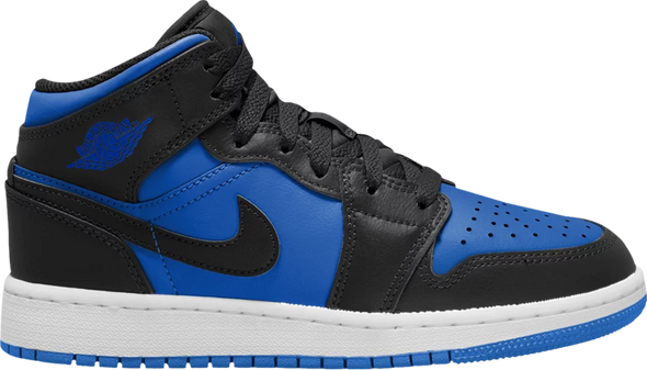 Air Jordan 1 Mid GS 'Black Royal Blue'