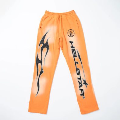 Hellstar Fire Orange Hellstar Sweatpants (Flare Bottom) Halloween Edition