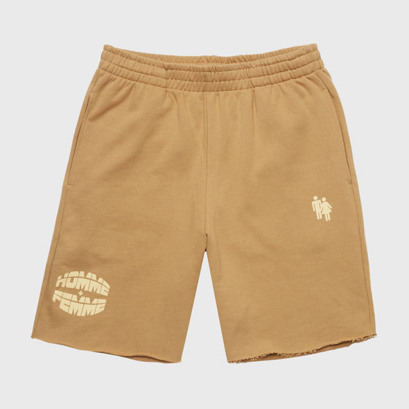 Homme+Femme Beige Sweat Shorts