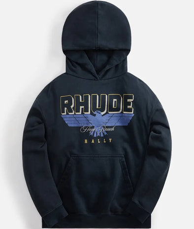 RHUDE Ranch logo-print cotton hoodie