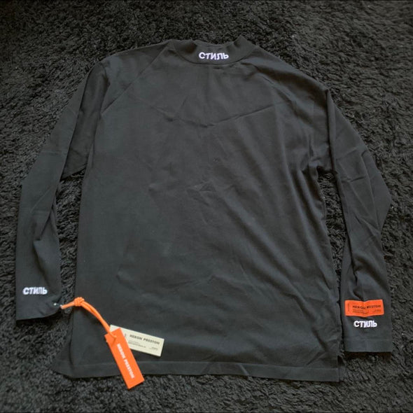 Heron Preston Influencer L/S Black Thick Tshirt