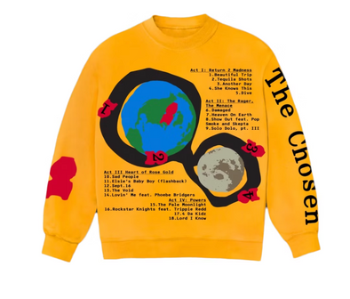 CPFM x Kid Cudi MOTM III Beautiful Trip Crewneck 'Yellow'