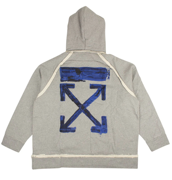 'Off-White' Gray Arrows Hoodie