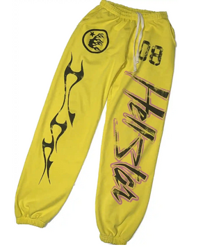 Hellstar Capsule 8 Sweatpants Yellow