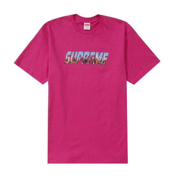 Supreme Gotham Tee(Magenta)