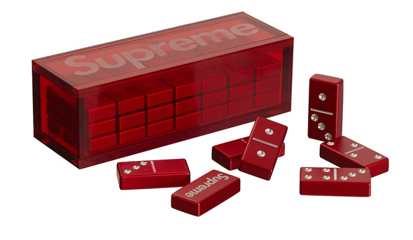 Supreme Aluminum Domino Set Red