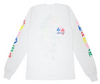 Chrome Hearts Multi Color Cross Cemetery L/S T-shirt White