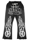 TrapZone WorldWide Black Flare Sweatpants