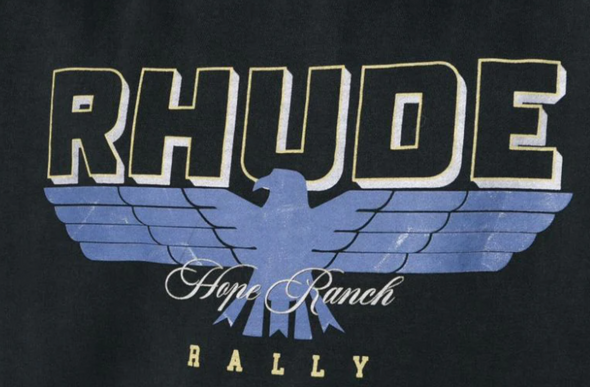 RHUDE Ranch logo-print cotton hoodie