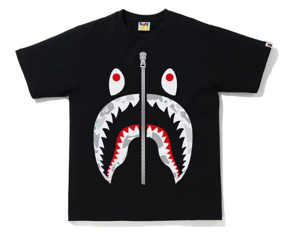 BAPE Space Camo Shark Tee (SS21) Black