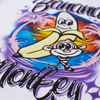 Bananas Monkey Hood Classic Bone Hoodie