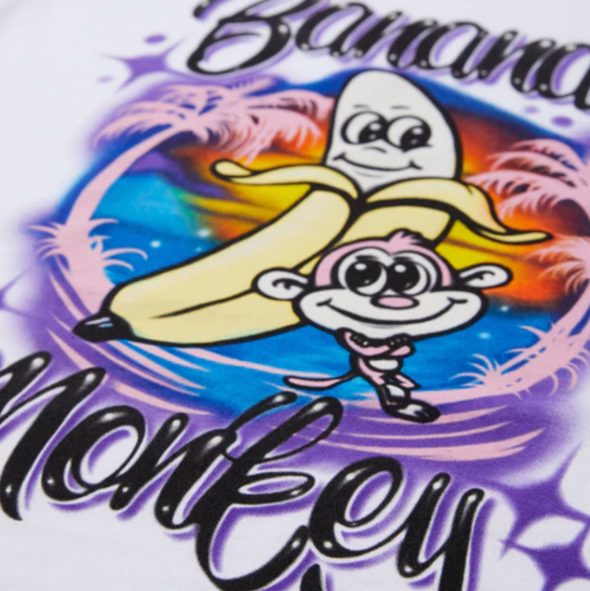 Bananas Monkey Hood Classic Bone Hoodie