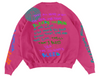 Kid Cudi NSANO SKETCH CREWNECK Hot Pink