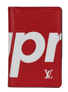 Louis Vuitton x Supreme Pocket Organizer Epi Red