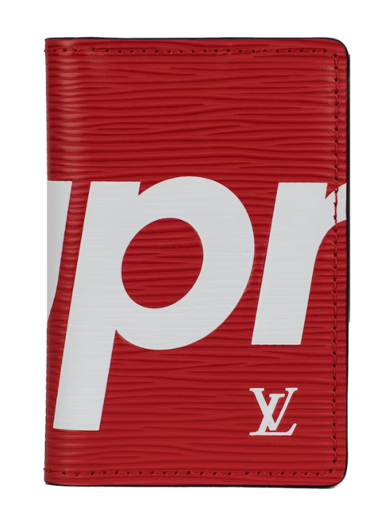 Louis Vuitton x Supreme Pocket Organizer Epi Red