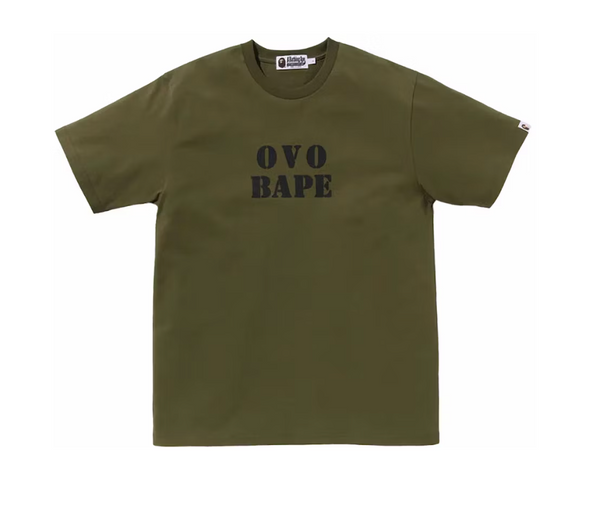 BAPE x OVO Stencil Logo Tee