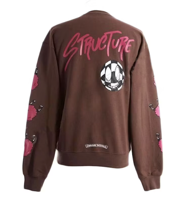 Chrome Hearts Matty Boy Structure Crewneck Sweatshirt Brown