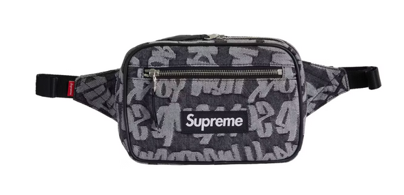 Supreme Fat Tip Jacquard Denim Waist Bag