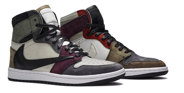 The Shoe Surgeon x Air Jordan 1 High 'Travis Scott Earth Tone Scrap Leather'