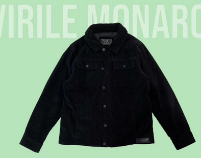 Virele Monarch Curdoroy Bomber Black