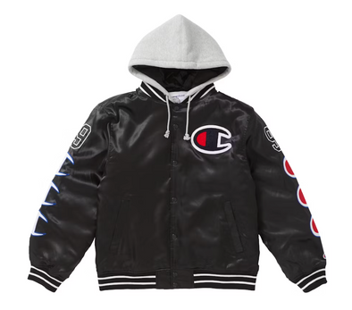 Supreme Champion Hooded Satin Varsity Jacket