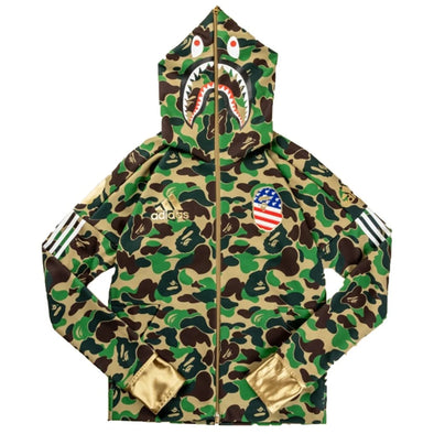 BAPE x adidas SB Shark Hoodie 'Green'