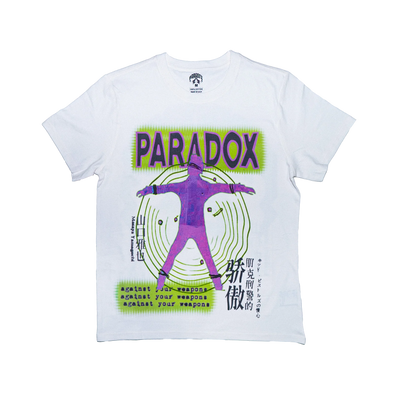 PRDX "BODY SENSOR" LIGHTNING ARC LOGO TEE (WHITE)