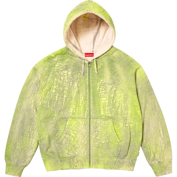 Supreme Crackle Zip Up Hooded Sweatshirt